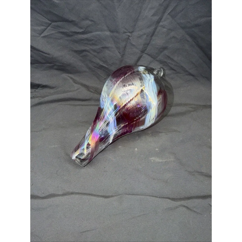 Hand Blown Ornament 9 Inches Long 5 Inches Wide